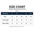 thumbnail image 6 of Women’s Floral Print Shirt Dress Short Sleeve Button Front Tie Waist Casual Mini Dress, 6 of 6