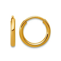 1/20 14k Gold Filled 1.25 X 9mm Endless Hoop Earrings 9x9mm Wide 1.25mm Thick Hoop Earring for Women