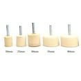 thumbnail image 6 of Wool Felt Mounted Polishing Buffing Wheel 6mm Shank Grinding Head Rotary Tools, 6 of 6