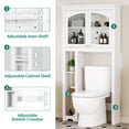 DEXTRUS 61" over-the-Toilet Cabinet, Bathroom Storage Rack with ...