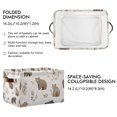 thumbnail image 2 of Yayeee 2 Pack Canvas Storage Basket with Handles for Shelves Fabric Bins Closet Organizer, Light Gray Bears, 2 of 8