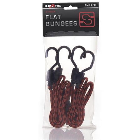 UPC: 0700604840711 | Krane 48  Flat Bungees  Pair – Red/Black
