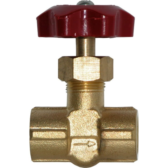 Winters SNV Series Brass Needle Valve with ABS Plastic Handle, 1/4" NPT Female