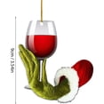 thumbnail image 2 of the Grinch Christmas Decor Grinch-Pendant Christmas Ornaments Acrylic Flat Xmas Tree Hanging Decoration Xmas Thief Printed Ornament Christmas Tree Holiday Party Decor For Family Friends, 2 of 2