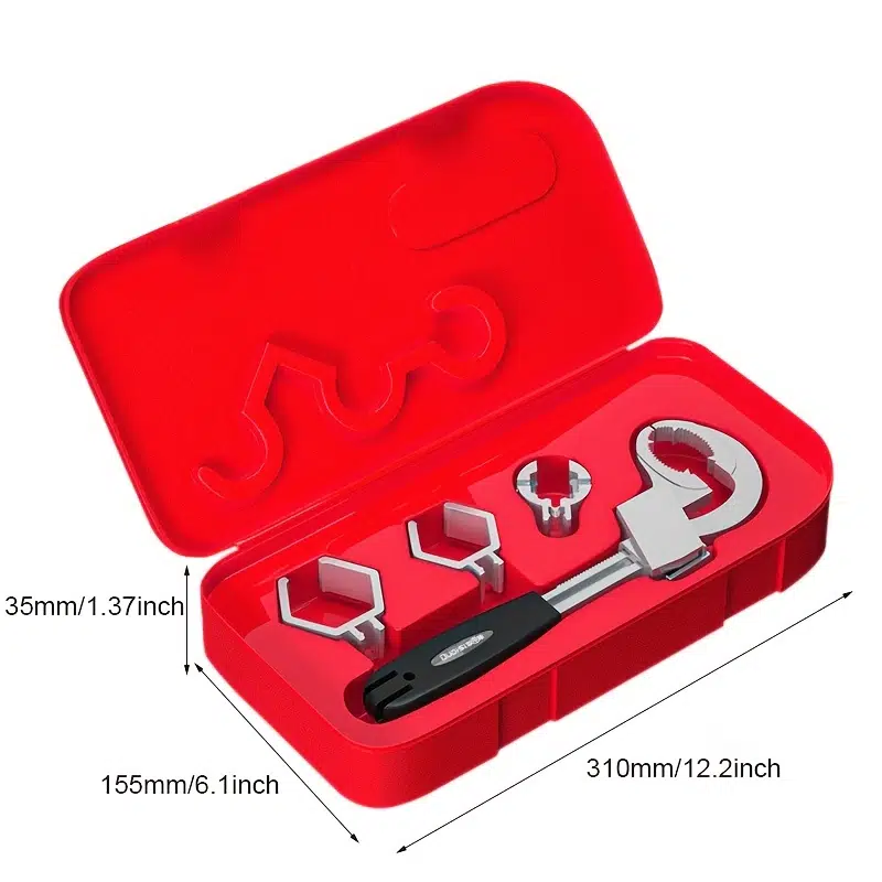 Multipurpose Sink Wrench Arc Spanner With Teeth Movable Plate Plumbing