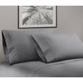 thumbnail image 1 of Greek Key Ultra Soft 1800 Series Egyptian Comfort 4 Piece Sheet Set (Full, Gray), 1 of 3