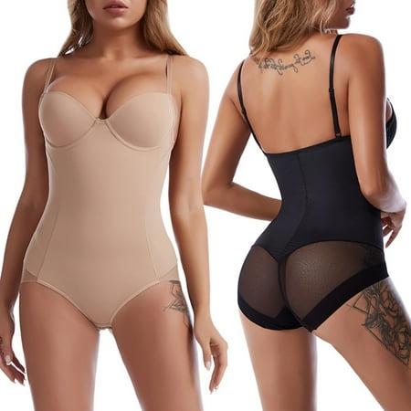 

Beechoice Shapewear for Women Tummy Control Fajas Colombianas Body Shaper Zipper Open Bust Bodysuit