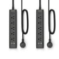 thumbnail image 1 of Regleta de alimentación con protector contra sobretensiones IECOPOWER de 10 pies con 5 salidas, 3 USB, 1 of 7