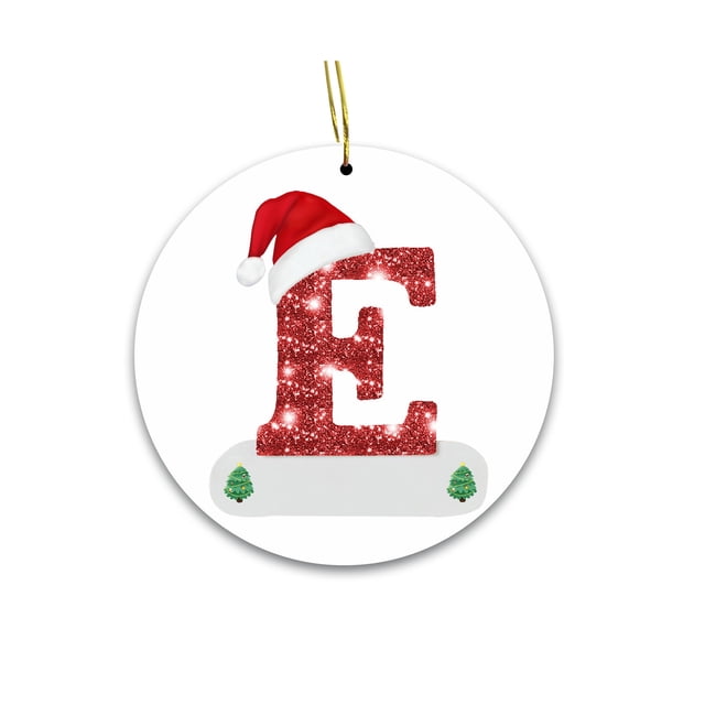 Fiudx Adornos Navideños con Letras, Decoraciones Personalizadas Diy, Diseño Acrílico Festivo, Símbolos Navideños Clásicos, Decoración Navideña para El Hogar y La Oficina, Tamaño de 8 Cm, Juego de 1 P