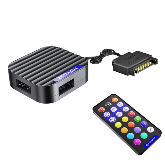 Cable de Extensión de Interfaz para Controlador ARGB de 5 V y 3 Pines, Concentrador, Mini Adaptador, Controlador Remoto RGB para Ventiladores de PC y Tiras LED A