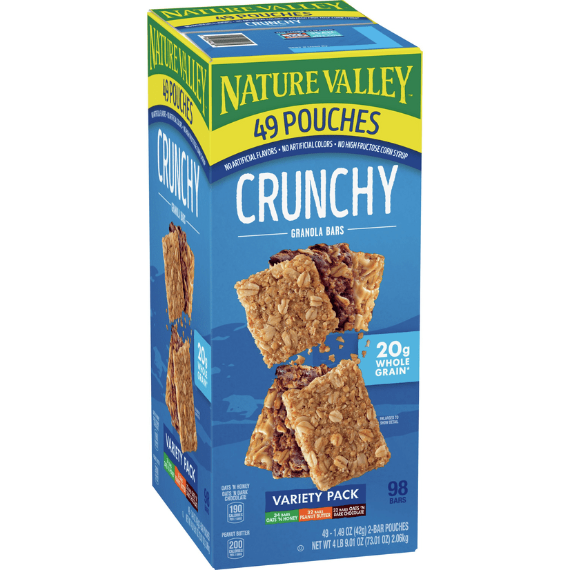 Nature Valley Crunchy Granola Bars Variety Pack, 73.01 oz