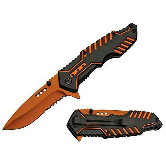 Pocket Folding Knife - Groomsmen Wedding Party Monogrammed (300413-OR)