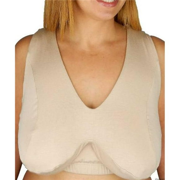 Silverts 189400204 Soutien-Gorge Sans Armatures de Remplacement DDD vers HH Grande Taille pour Dormir et Se Détendre, Crème - Grand