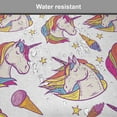 thumbnail image 7 of Unicorn Party Chair Seating Cushion Set of 4, Cartoon Pattern with Colorful Maned Horn Horse and Ice Creams, Seat Pads for Office with Anti-slip Backing, 16"x16", Multicolor, by Ambesonne, 7 of 7