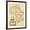 Brown Frame, variant on Art.com Africa Map Art Print by Vision Studio, 12" x 16"