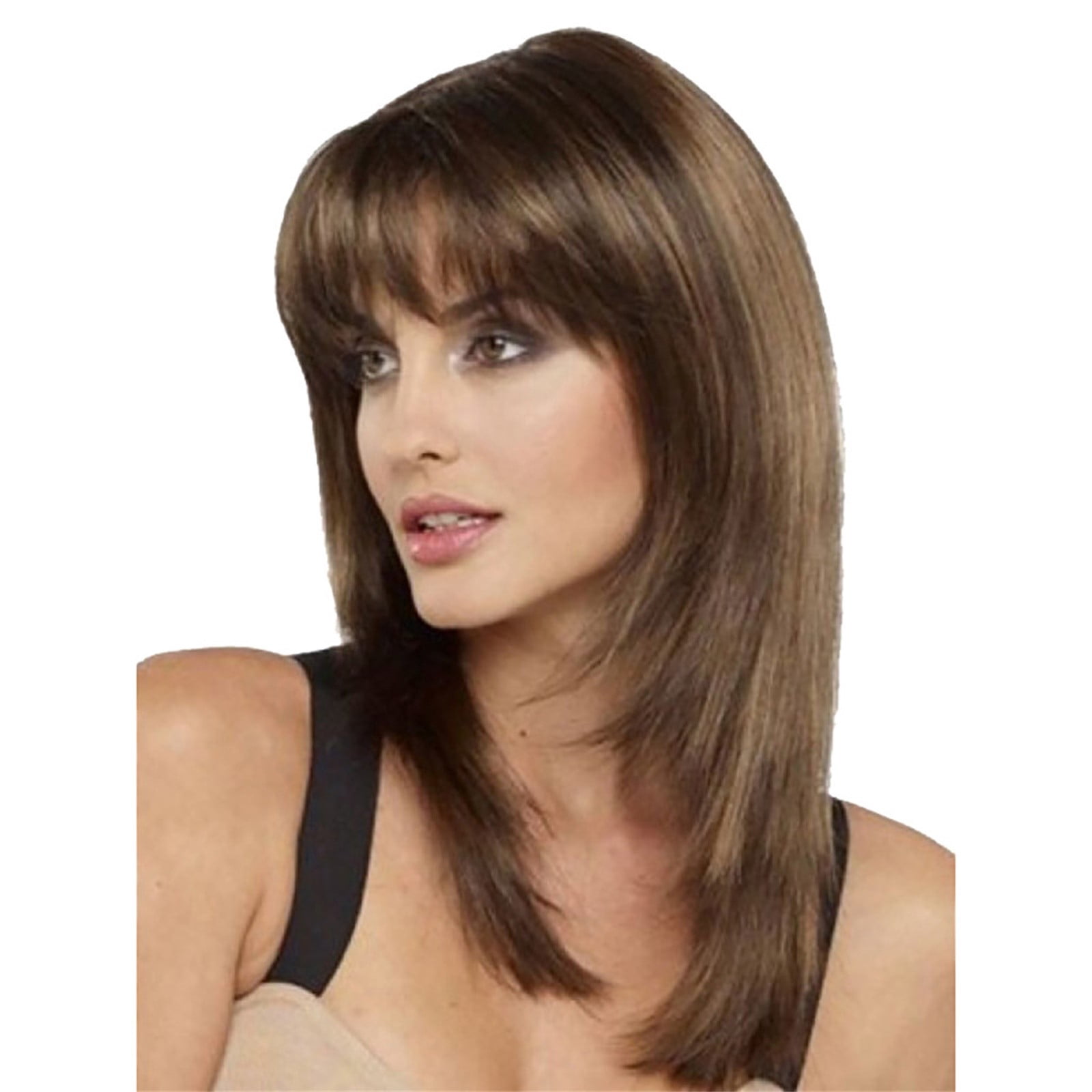 Cptfadh S Wigs Ladies Wig Long Curly Wig Natural Hair Naphane In The Middle Part of Heat Synthesis 19.68 Inch Wig Human Hair Lace Front Wigs Wear And Go Glueless Wig Headband Wig Wig Band Braided Wigs