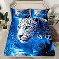 thumbnail image 2 of Castle Fairy Boys Girls Safari Leopard 4pcs Bed Sheets,Chic Floral Rose King Sheets,Flower Animal Cheetah Super Cozy Sheet Set,Microfiber Bedroom Decor, 2 of 7