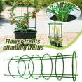 thumbnail image 4 of Tomato Cages for Garden Pots Round Adjustable Plant Support Cage Small Tomato Stakes Ring Cage for Climbing Plants Raised Garden Bed Peony Flower Vegetables Fruit(7Inch,10PCS), 4 of 8