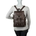 thumbnail image 4 of Miles Leather Flapover Drawstring Backpack, 4 of 4