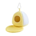 thumbnail image 3 of Casa nido para pájaros cálida, jaula para pájaros, ropa de cama, práctica y de fácil instalación con cojín, hamaca colgante, cobertizo para agapornis 17 cm x 17 cm x 17 cm, 3 of 8