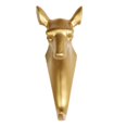 thumbnail image 4 of s de pared de venado de resina Perchero de ropa con acabado con | Incluye dorado Gloria ganchos para colgar en la pared, 4 of 9