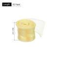thumbnail image 2 of Uxcell 1 1/2 inch 10 Yard Sheer Organza Ribbon Shimmer Chiffon Tulle Ribbons for Gift Wrapping Floral Bouquet Wedding Lemon Yellow 2.38" x 10 Yard, 2 of 7