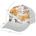 thumbnail image 2 of Leaves and Pumpkin Baseball Cap Classic Golf Cap Soft Dad Hat Multicolor Adjustable Low Profile Hat Unisex, 2 of 3