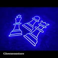 thumbnail image 3 of Glowneon Chessman Neon Sign, Chess King Neon Led, Chess Queen Led Light, Chess Club Led Light Sign, 3 of 4