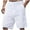 White, variant on BXINGOHAI Men's Cargo Shorts with Elastic Waistband - Work Shorts with Pockets no Lined Stretch Outdoor Hiking Shorts White,S