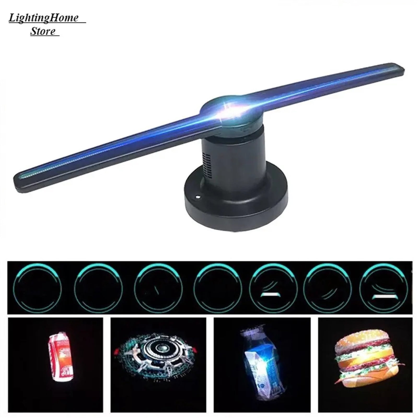 3D Holographic Naked Eye Advertising Machine 3D Holographic Fan Exhibition Media Advertising Projection Equipment