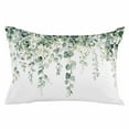 thumbnail image 2 of Retro Eucalyptus Leaves Throw Pillow Covers, Rustic Pastoral Botanical Soft Breathable Pillow Cases with Invisible Zipper for Sleeping, Queen Size Pillowcases for Couch Bed Sofa Chair 20x30 Inches, 2 of 6