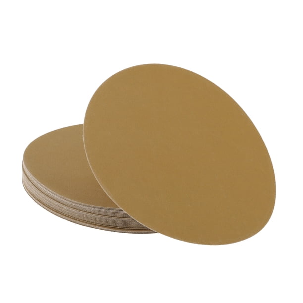 Discos de Lijado Únicos Bargains 8 Pulgadas 150 Grano Redondo de Papel de Lijar con Gancho y Bucle Óxido de Aluminio Amarillo 25 Pcs