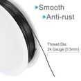 thumbnail image 3 of Uxcell 24 Gauge Copper Wire 0.5mm Dia Black Resistant Beading Wires Pendant Making Art Craft 6.5M 1 Roll, 3 of 6