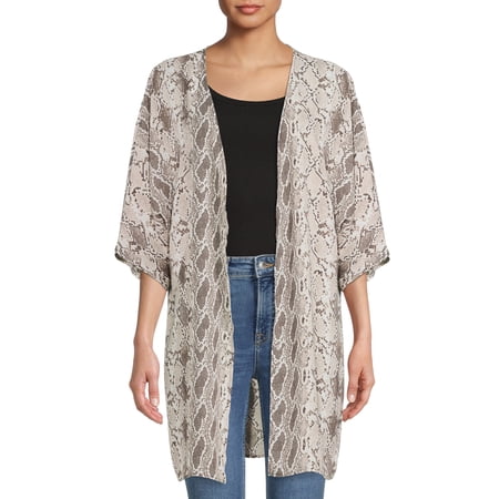 Nine.Eight Women Pattern Kimono Duster