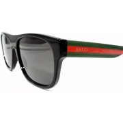 Gucci Polarized Grey Rectangular Mens Sunglasses GG0341S 002