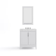 thumbnail image 2 of Water Creation Elizabeth 30" Wood Single Bathroom Vanity in White & Chrome, 2 of 7