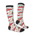 thumbnail image 3 of Balery Watercolor Red Truck And Fir Tree Fun Novelty Socks Men'S Women'S Crew Socks Funny Crazy Novelty Socks Quirky And Cool Socks, 3 of 9