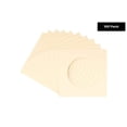 thumbnail image 2 of Cream Acid Free 7x7 Cirlce Picture Frame Mat with White Core Bevel Cut for 5x5 Pictures - Fits 7x7, 2 of 3