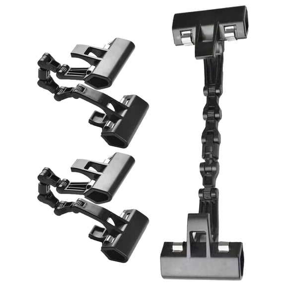 FENGGUIQU 3Pcs Portable Black Drawing Board Clips with Double Head Swivel Clamps for Art Canvas