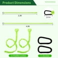 thumbnail image 6 of 2PCS Kayak Paddle Leash, 3.3-4.9ft Stretchable Paddle Strap, Lightweight Paddle Holder with Buckle, Reflective Paddle Lanyard for Canoe Fishing Pole Rod, 6 of 7