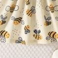 thumbnail image 3 of Glisme Girls Dresses Baby Long Sleeve Dress With Print Flutter Sleeves And Bow Detail Soft Casual Party Dress Yellow Sundress Size 6-9 Months, 3 of 6
