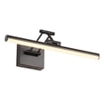 thumbnail image 1 of Joossnwell Luces LED para cuadros regulables de 15,5 pulgadas de largo con cable duro para pinturas, luz de galería negra con brazo oscilante ajustable, lámparas de exhibición de obras de arte, 7 W, 3, 1 of 5