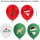 thumbnail image 4 of JM 100 globos navideños de látex, globos blancos, verdes y rojos de 12 pulgadas, para decoración de fiestas navideñas, juegos escolares, niños JM  JM, 4 of 5
