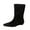 Black, variant on Aihuaihua Women's Suede Mid Calf Boots Pointed Toe Flat Heels Pull On Long Boots Fall Winter Tall Boots