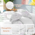 thumbnail image 2 of 3 Piece Sage Green Purple Coral Coastal Duvet Cover Set California King,Microfiber Comforter/Quilt Cover with Corner Ties and 2 Pillowcases,Nautical Starfish Beach Soft Bedding with Zipper Closure, 2 of 8