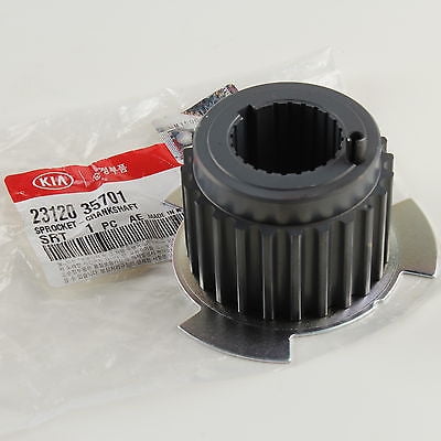 Oes Genuine Engine Crankshaft Genuine Hyundai Kia Engine Crankshaft Sprocket for 01-06 Hyundai 02-06 Kia 23120-35701 ()