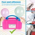 thumbnail image 2 of Electric Balloon Pump Dual Nozzle Balloon Blower Portable Balloon Inflator With Tying Tool For Balloon Arch Garland Baby Shower Party Birthday Wedding, 2 of 7