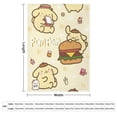 thumbnail image 2 of Manta Pompompurin Throws de varios tamaños, manta de tela de superficie vertical súper suave, acogedora y cálida, adecuada para cama, sofá, campamento, viajes, todas las estaciones, liviana y, 2 of 8