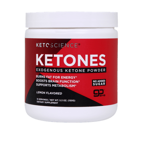 Keto Science Ketone Drink Mix Powder, Lemon, 5.3 oz, 15 servings