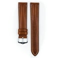 thumbnail image 2 of Hirsch Boston Artisan Leather Watch Strap - Golden Brown - M - 16mm - Silver Buckle, 2 of 9